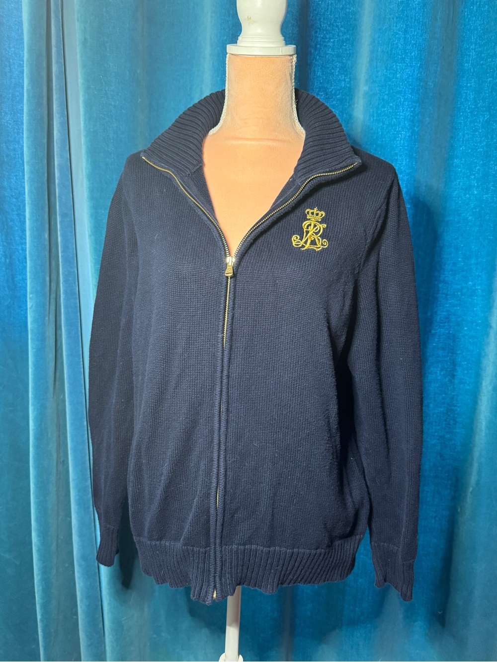 Ralph Lauren Navy Zip Up